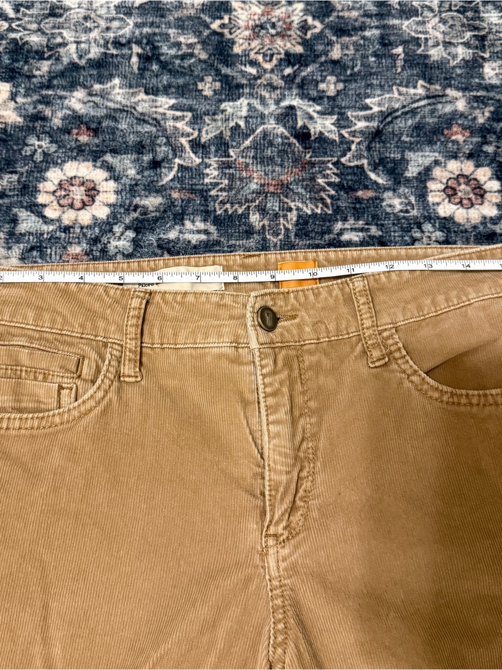 🦋Pilcro| EUC Anthropologie Pants Size 30 Corduroy Casual Everyday Pants in Camel - Picture 7 of 8